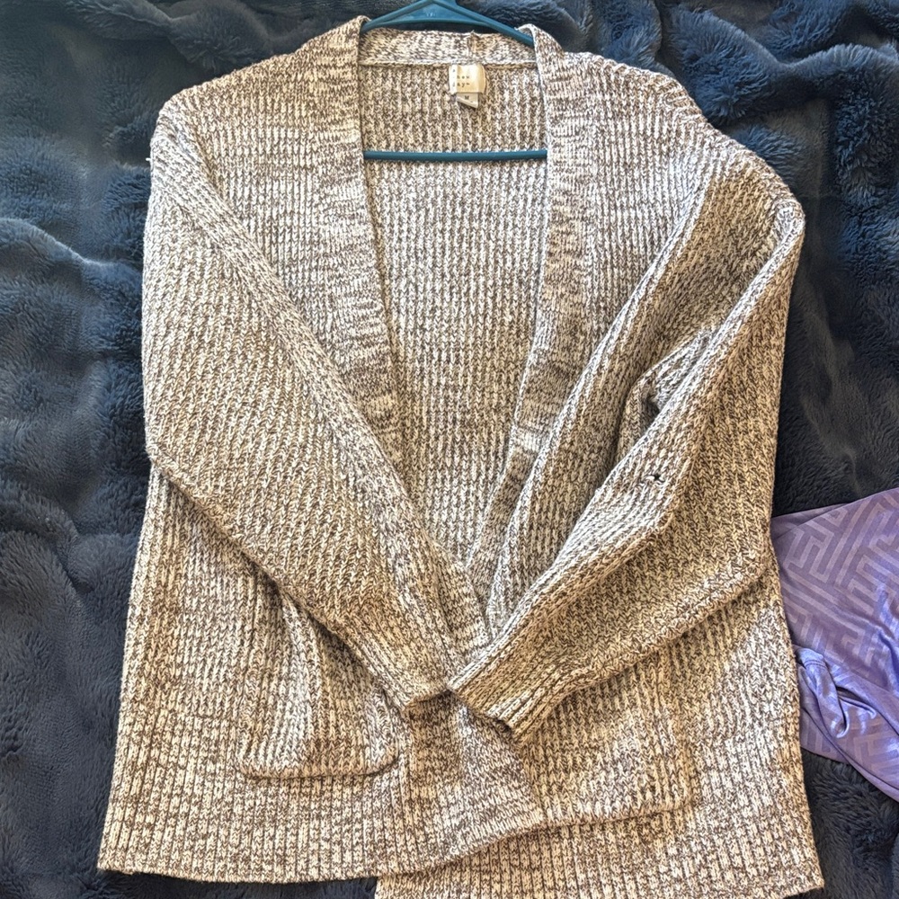 a new day Women's Textured Gray Cardigan